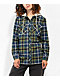 Empyre Holly Blue & Green Hooded Flannel Shirt