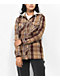 Empyre Holly Brown Hooded Flannel Shirt - Thumbnail image 1 of 3