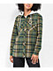 Empyre Holly Yin Yang Green & Grey Hooded Flannel Shirt 
