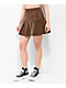 Empyre Inez Brown Corduroy Pleated Skirt - Thumbnail image 3 of 4