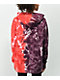 Empyre Jasmine Yin Yang Sudadera con capucha tie dye roja y morada