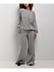 Empyre Jemma Applique Grey Oversized Wide Leg Sweatpants - Thumbnail image 6 of 6
