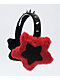 Empyre Jester Star Spiked Black & Red Ear Muffs - Thumbnail image 2 of 2