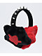 Empyre Jester Star Spiked Black & Red Ear Muffs - Thumbnail image 1 of 2