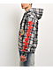 Empyre Jigsaw Grey Plaid Zip Hoodie - Thumbnail image 4 of 6
