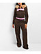 Empyre Joan Faux Fur Brown & Pink Zip Up Hoodie - Thumbnail image 5 of 5