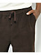 Empyre Johnny Elastic Waist Loose Fit Corduroy Brown Skate Pants