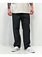 Empyre Johnny Poplin Pantalones negros de skate de cintura elástica y holgados