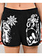 Empyre Jules Airbrush Skull Black Sweat Shorts - Thumbnail image 3 of 3