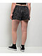 Empyre Jules Graffiti Raven Black Sweat Shorts - Thumbnail image 2 of 4