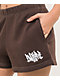 Empyre Jules Logo Brown Sweat Shorts - Thumbnail image 4 of 4