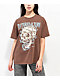 Empyre Julien Barbed Skull Brown T-Shirt - Thumbnail image 1 of 2