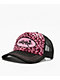Empyre Jungle Black & Pink Velvet Trucker Hat - Thumbnail image 1 of 3