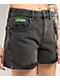 Empyre Kick Back Loose Fit Black Cutoff Shorts - Thumbnail image 3 of 7