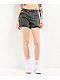 Empyre Kick Back Loose Fit Black Cutoff Shorts - Thumbnail image 1 of 7