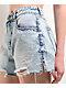 Empyre Kickback Cutoff Light Blue Wash Shorts - Thumbnail image 4 of 5