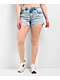 Empyre Kickback Light Wash Denim Cutoff Shorts - Thumbnail image 6 of 8