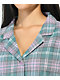 Empyre Kidd Blue & Pink Plaid Short Sleeve Button Up Shirt - Thumbnail image 2 of 3