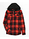 Empyre Kids Chancer Red Hooded Flannel Shirt - Thumbnail image 1 of 2