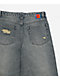 Empyre Kids Destroy Blue Wash Ultra Wide Jeans - Thumbnail image 4 of 4