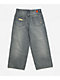 Empyre Kids Destroy Blue Wash Ultra Wide Jeans - Thumbnail image 2 of 4
