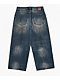 Empyre Kids Horse Power Blue Wash Ultra Wide Skate Jeans - Thumbnail image 2 of 4