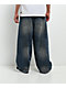 Empyre Kids Horse Power Blue Wash Ultra Wide Skate Jeans - Thumbnail image 2 of 7