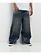 Empyre Kids Horse Power Blue Wash Ultra Wide Skate Jeans - Thumbnail image 1 of 7