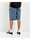 Empyre Kids Loose Fit Blue Denim Skate Shorts - Thumbnail image 2 of 4
