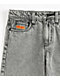 Empyre Kids Loose Fit Scramble Grey Denim Skate Shorts - Thumbnail image 3 of 5