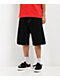 Empyre Kids Ultra Loose Embroidered Black Skate Shorts - Thumbnail image 2 of 4