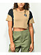 Empyre Kipsy Death To Birth Brown & Black Tie-Dye Crop T-Shirt
