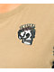 Empyre Kipsy Death To Birth camiseta marrón y negra recortada Tie-Dye