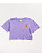 Empyre Kipsy Flower Purple Crop T-Shirt