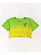 Empyre Kipsy Love Doesn't Cost Yellow & Green Ombre Crop T-Shirt - Thumbnail image 2 of 3