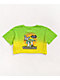Empyre Kipsy Love Doesn't Cost Yellow & Green Ombre Crop T-Shirt - Thumbnail image 1 of 3
