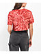 Empyre Kipsy Open Minded Red Tie Dye Crop T-Shirt - Thumbnail image 2 of 3