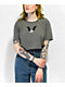 Empyre Kipsy Sleeping Angel Grey Crop T-Shirt - Thumbnail image 1 of 3