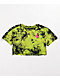 Empyre Kipsy Snake Green Tie-Dye Crop T-Shirt