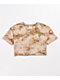 Empyre Kipsy Tan Tie Dye Crop T-Shirt