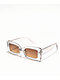 Empyre Lana Silver Rectangle Sunglasses - Thumbnail image 1 of 3
