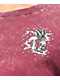 Empyre Laynie Butterfly Skeleton camiseta roja con lavado mineral