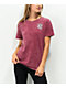 Empyre Laynie Butterfly Skeleton camiseta roja con lavado mineral
