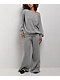Empyre Lia Off Shoulder Applique Grey Crewneck Sweatshirt - Thumbnail image 5 of 5