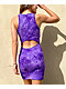 Empyre Lisbet Butterfly Purple Tie Dye Cut Out Dress - Thumbnail image 2 of 5