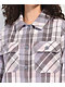 Empyre Lita Seafog Crop Flannel Shirt