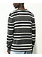 Empyre Logan Charcoal, Black & White Stripe Long Sleeve T-Shirt - Thumbnail image 3 of 3