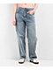 Empyre Loiter Slouchy Parkway Blue Wash Straight Leg Jeans - Thumbnail image 1 of 6