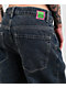 Empyre Loiter Slouchy Straight Leg Petrol Blue Denim Jeans - Thumbnail image 4 of 5