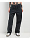 Empyre Loiter Slouchy Straight Leg Petrol Blue Denim Jeans - Thumbnail image 1 of 5